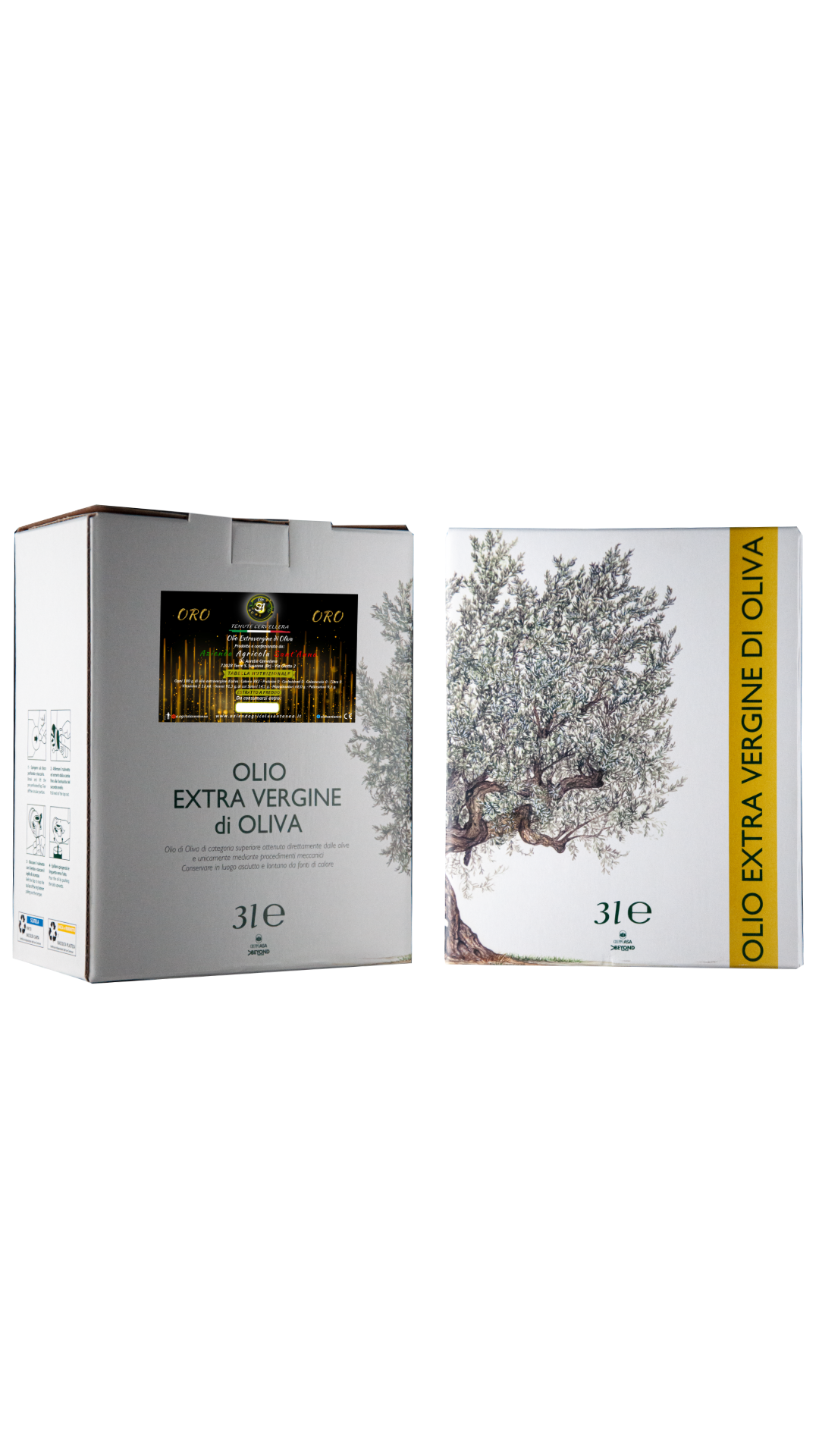 Olio Extravergine di Oliva - Bag In Box da 3L.