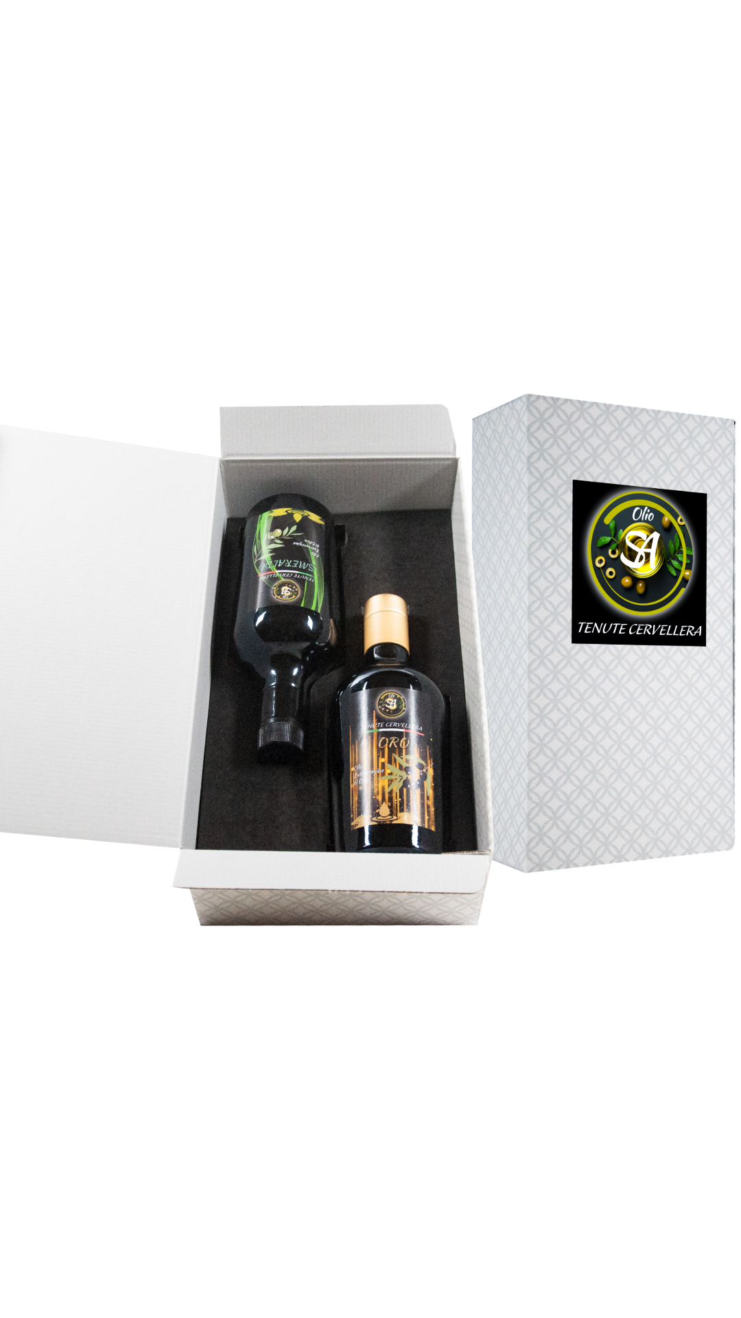 Confezione Regalo - Bottiglie Smeraldo & Oro