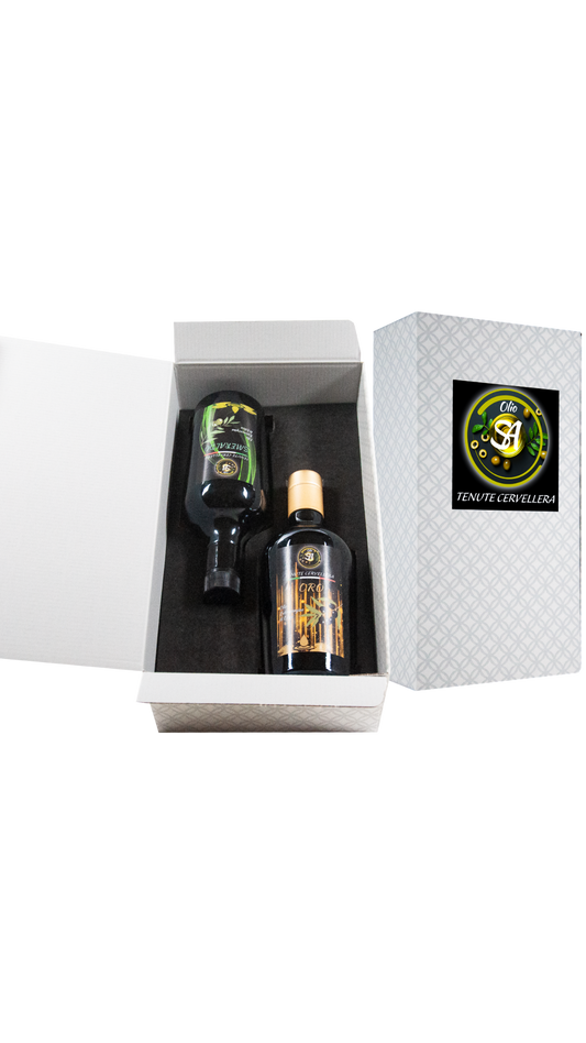 Confezione Regalo - Bottiglie Smeraldo & Oro