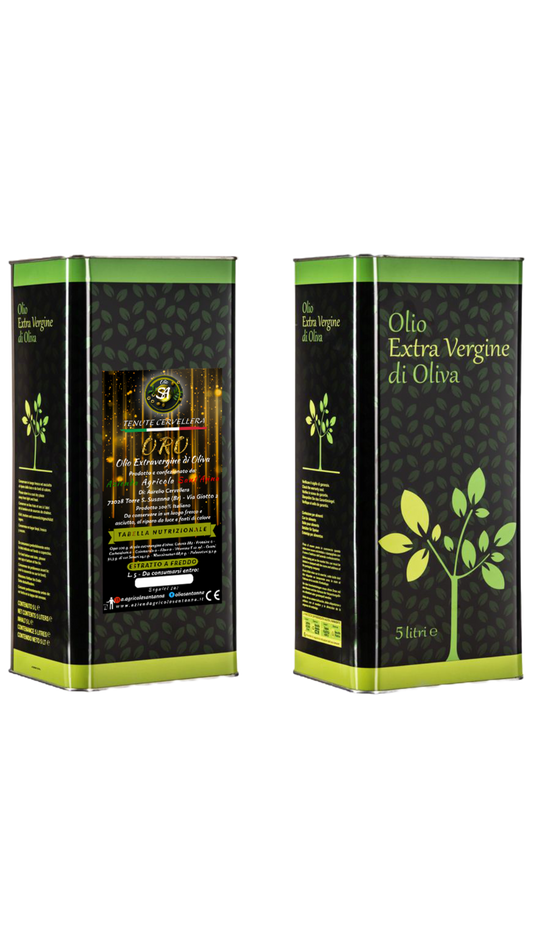 Olio Extravergine di Oliva - Lattine da 5L.