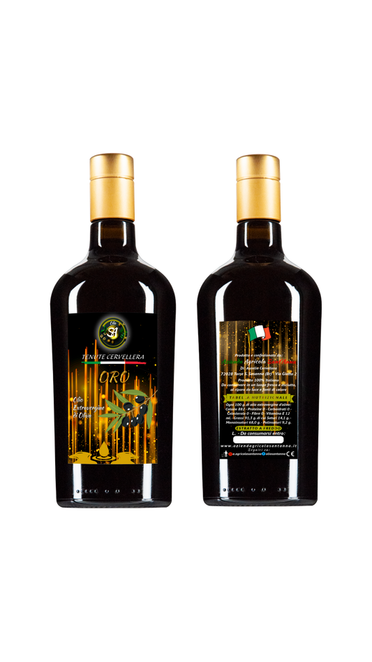 Olio Extravergine di Oliva - Bottiglie da 0,25L.